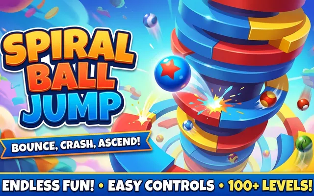 Spiral Ball JumpSpiral Ball Jump - free browser game